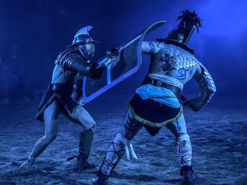 The Gladiator Show with Food Sampling