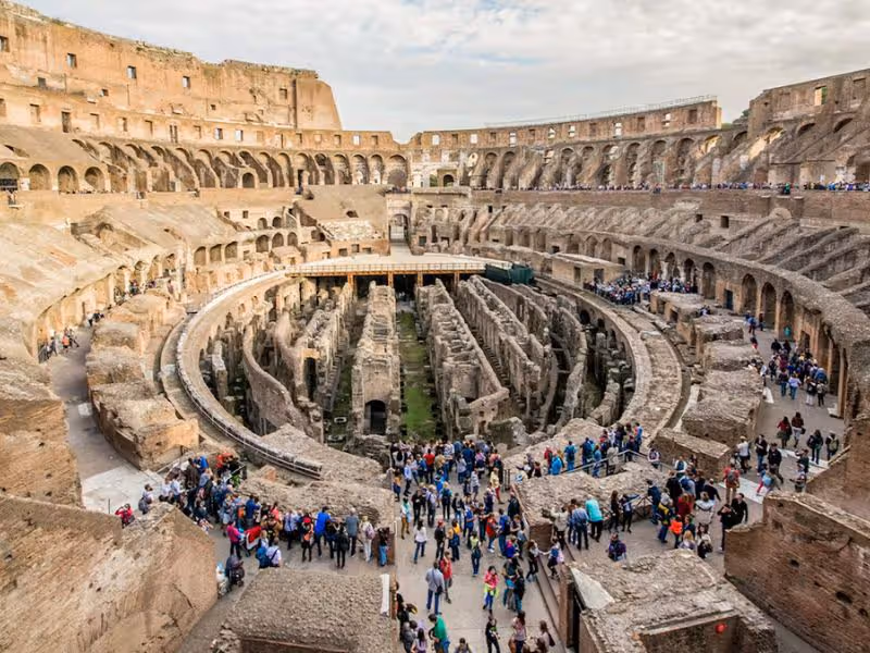Guided Tour of the Colosseum Underground with Roman Forum & Gladiator Arena